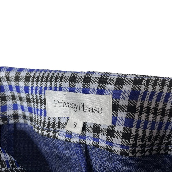 Privacy Please | NWOT Sloane Pant & Avalon Top Set in Blue/Black Plaid Small - Picture 4 of 13